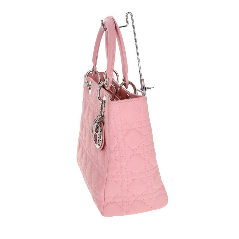 Dior Bag Lambskin Medium Pink Lady Cannage Hardware - Picture 4 of 16